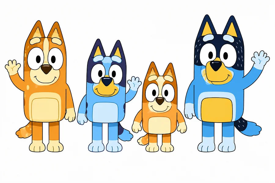 Bluey-hahmot